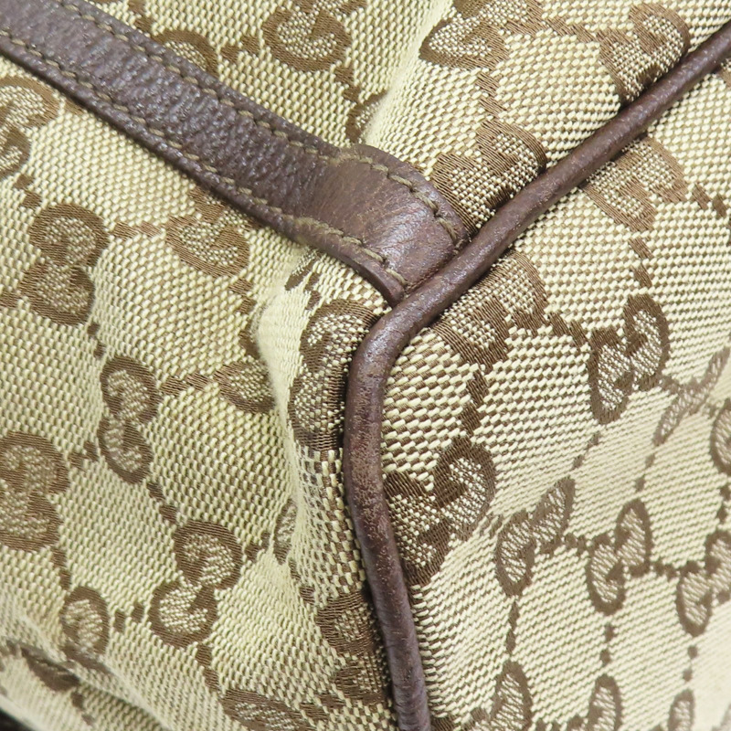 烏木色 緹花帆布 後背包 (樟腦味)【GUCCI 古馳】 141642-8
