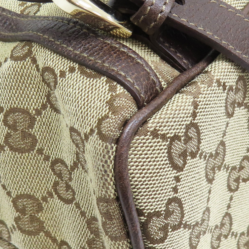 烏木色 緹花帆布 後背包 (樟腦味)【GUCCI 古馳】 141642-10