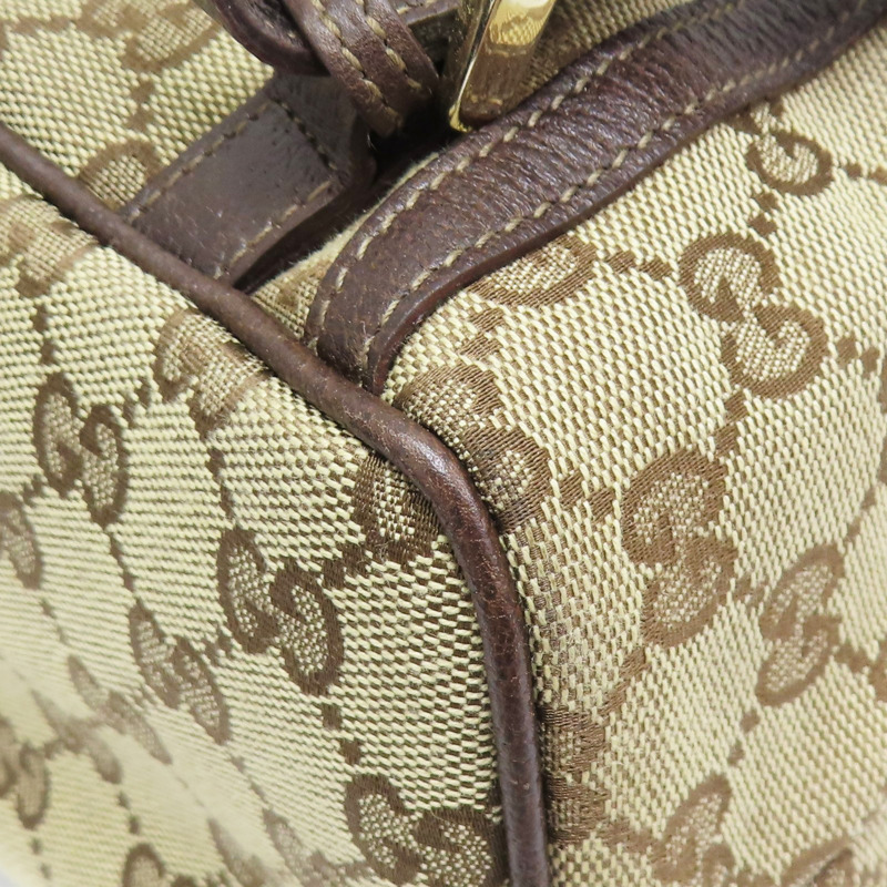 烏木色 緹花帆布 後背包 (樟腦味)【GUCCI 古馳】 141642-11
