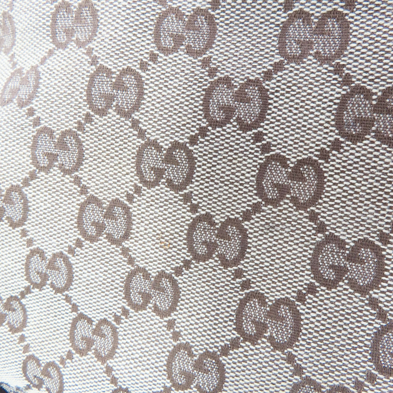 烏木色 緹花帆布 後背包 (樟腦味)【GUCCI 古馳】 141642-12