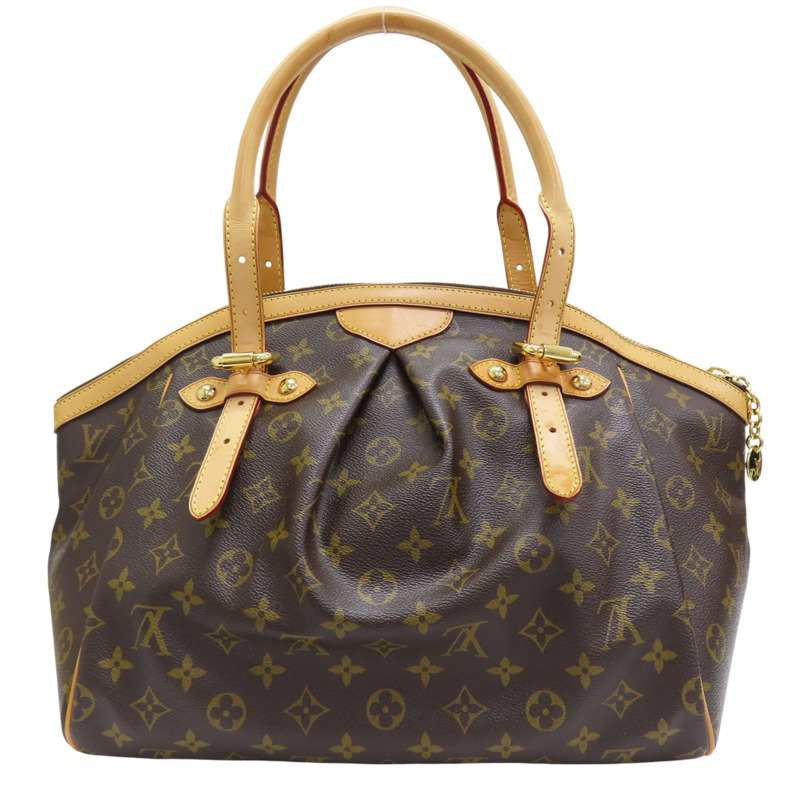 棕色 原花帆布 Tivoli GM 肩背包【LOUIS VUITTON LV 路易威登】 M40144-1