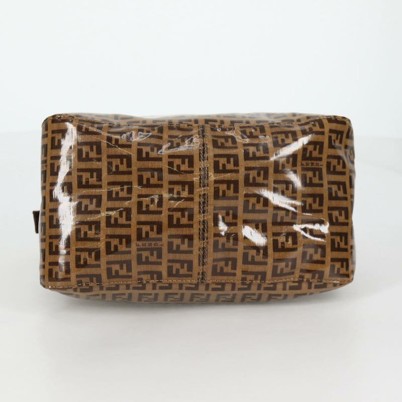 【日本直送】FENDI Zucchino 帆布 Mamma Baguette 肩背包 米色金色 正品 yk19418V-4