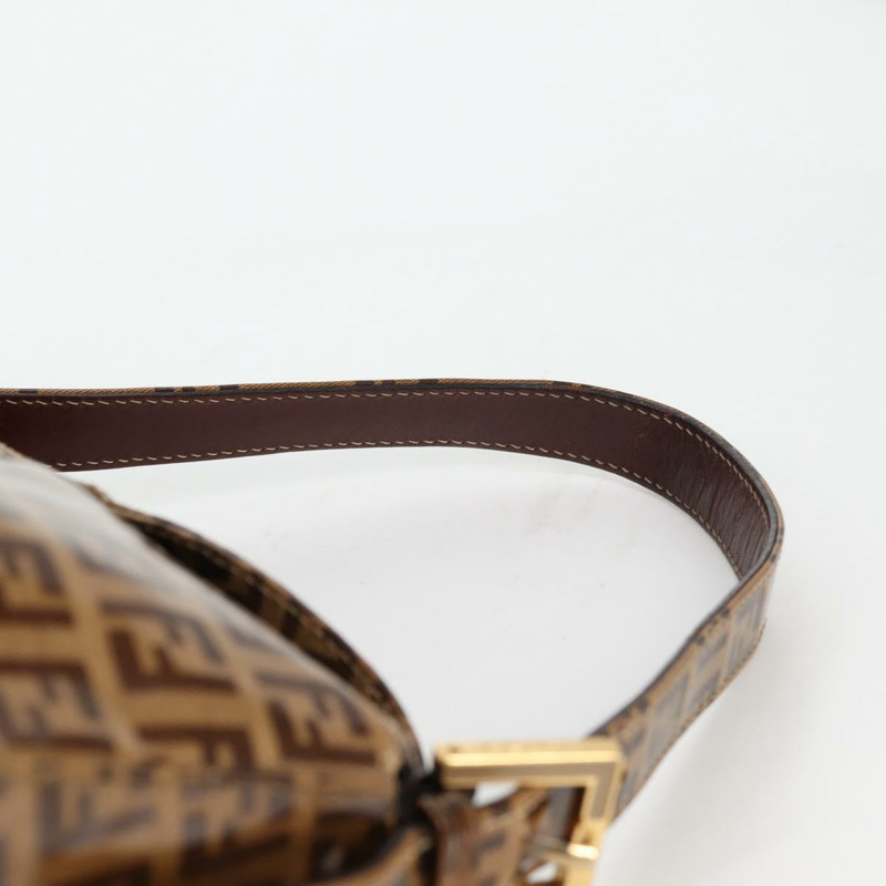 【日本直送】FENDI Zucchino 帆布 Mamma Baguette 肩背包 米色金色 正品 yk19418V-13