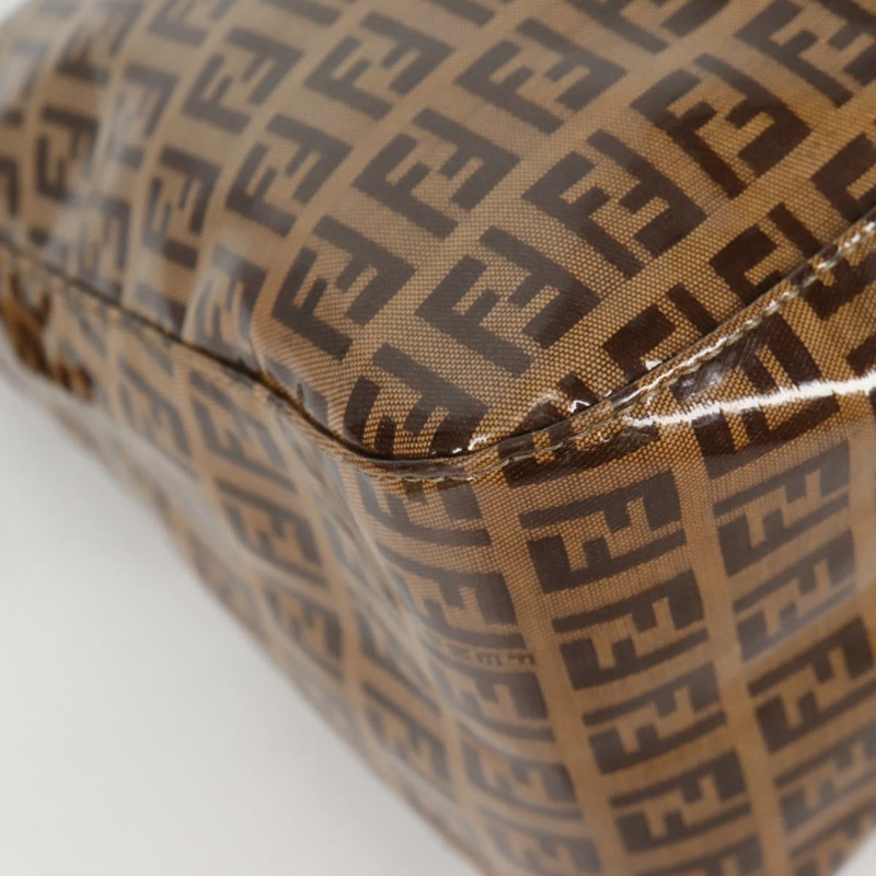 【日本直送】FENDI Zucchino 帆布 Mamma Baguette 肩背包 米色金色 正品 yk19418V-14