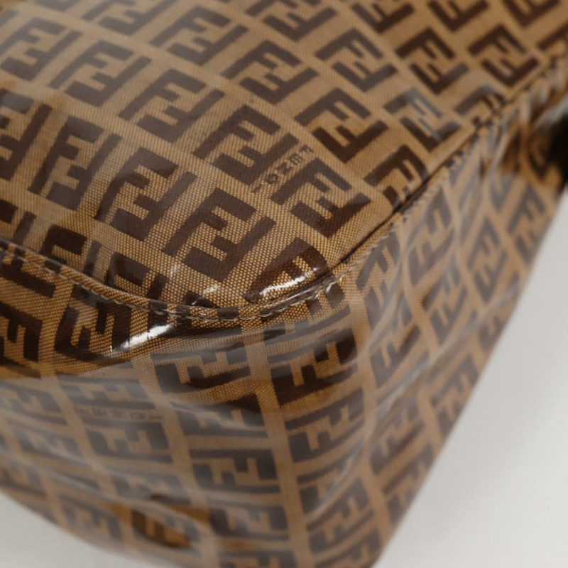 【日本直送】FENDI Zucchino 帆布 Mamma Baguette 肩背包 米色金色 正品 yk19418V-15