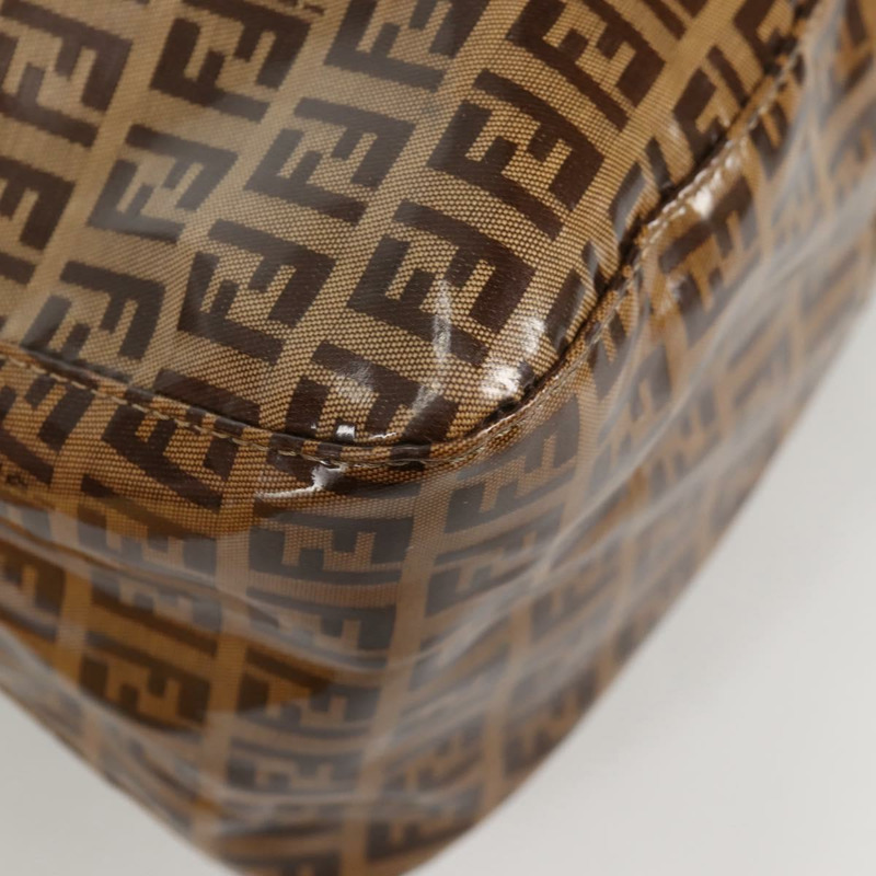【日本直送】FENDI Zucchino 帆布 Mamma Baguette 肩背包 米色金色 正品 yk19418V-16