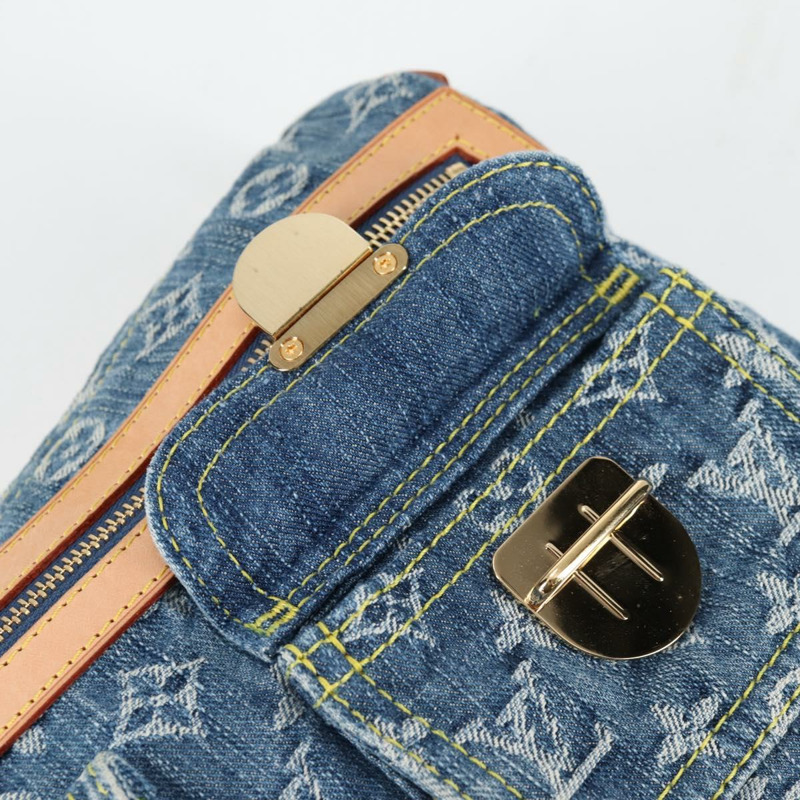 【日本直送】路易威登 Monogram 牛仔 Buggy PM 肩背包 藍色 M95049 LV 授權 yk19384V-18