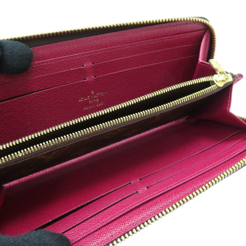 棕色 原花帆布 ZIP 拉鍊長夾 M60742 金扣【LOUIS VUITTON 路易威登】 M60742-4