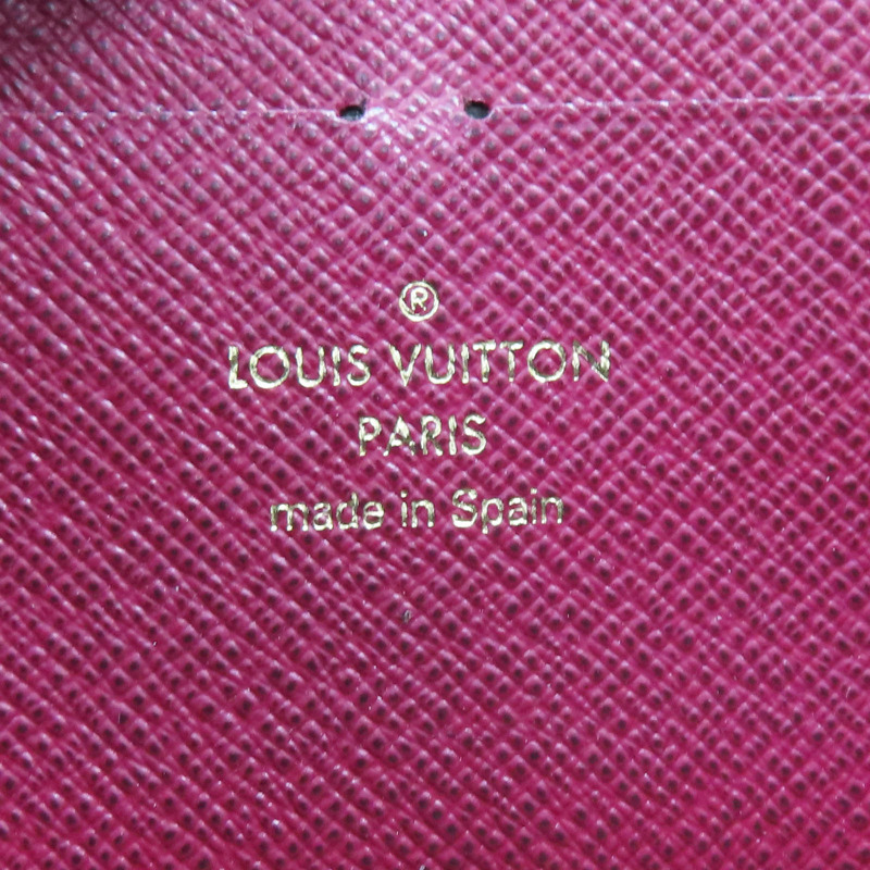 棕色 原花帆布 ZIP 拉鍊長夾 M60742 金扣【LOUIS VUITTON 路易威登】 M60742-5