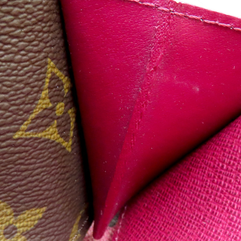 棕色 原花帆布 ZIP 拉鍊長夾 M60742 金扣【LOUIS VUITTON 路易威登】 M60742-12
