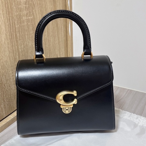 coach 經典 包包 手提包 淑女包 肩背包 斜背包 黑色