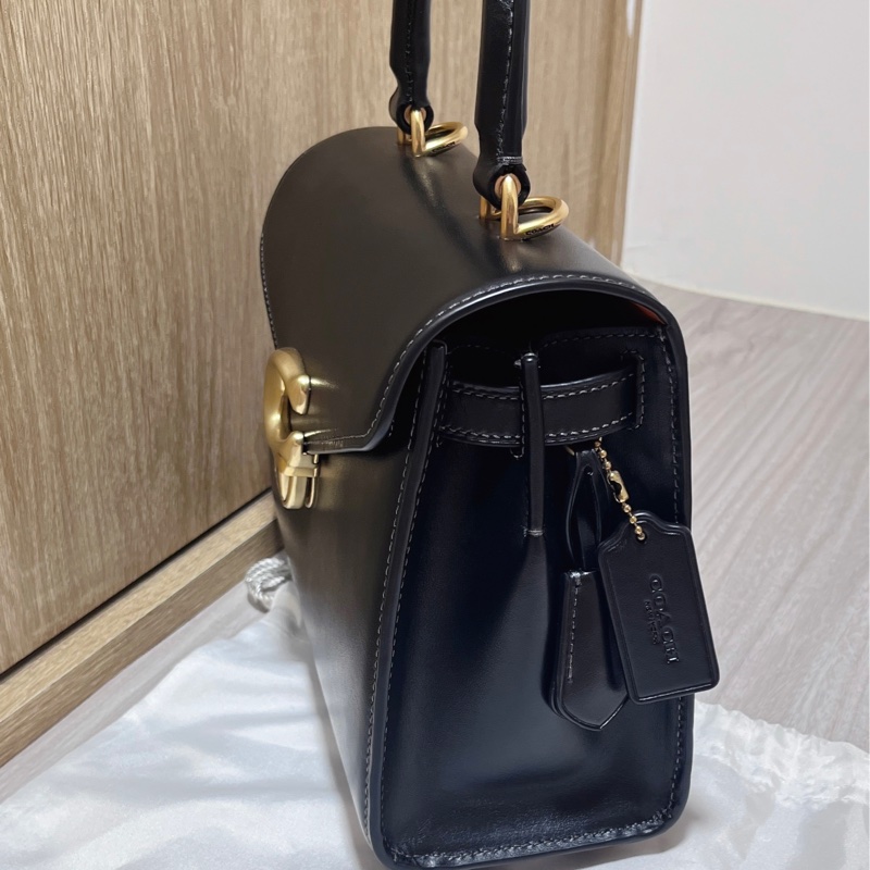 coach 經典 包包 手提包 淑女包 肩背包 斜背包 黑色-3