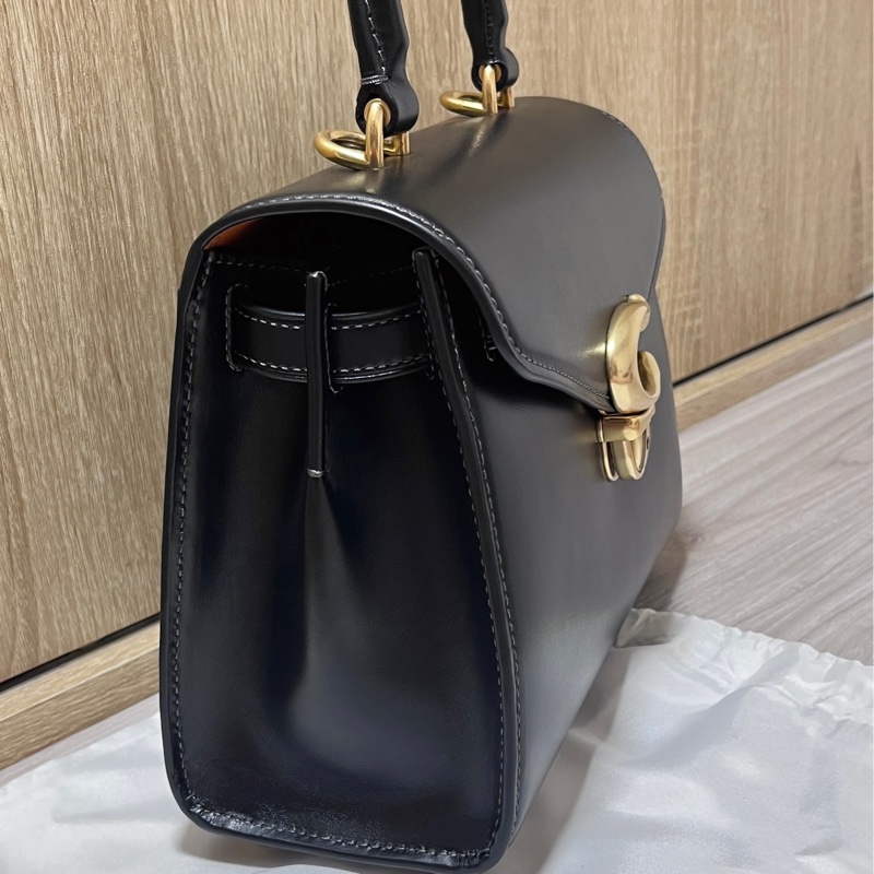 coach 經典 包包 手提包 淑女包 肩背包 斜背包 黑色-4