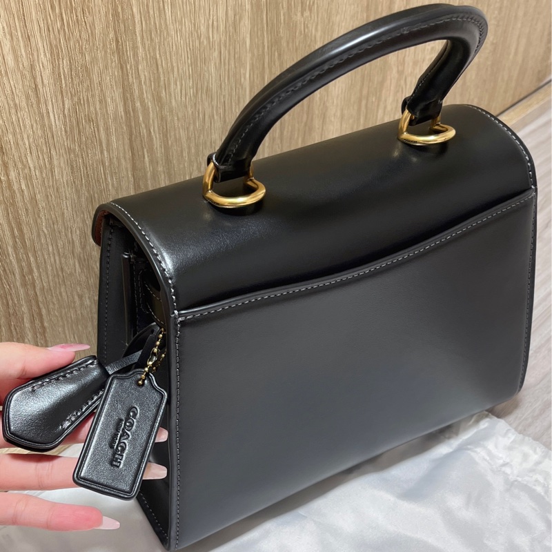 coach 經典 包包 手提包 淑女包 肩背包 斜背包 黑色-8