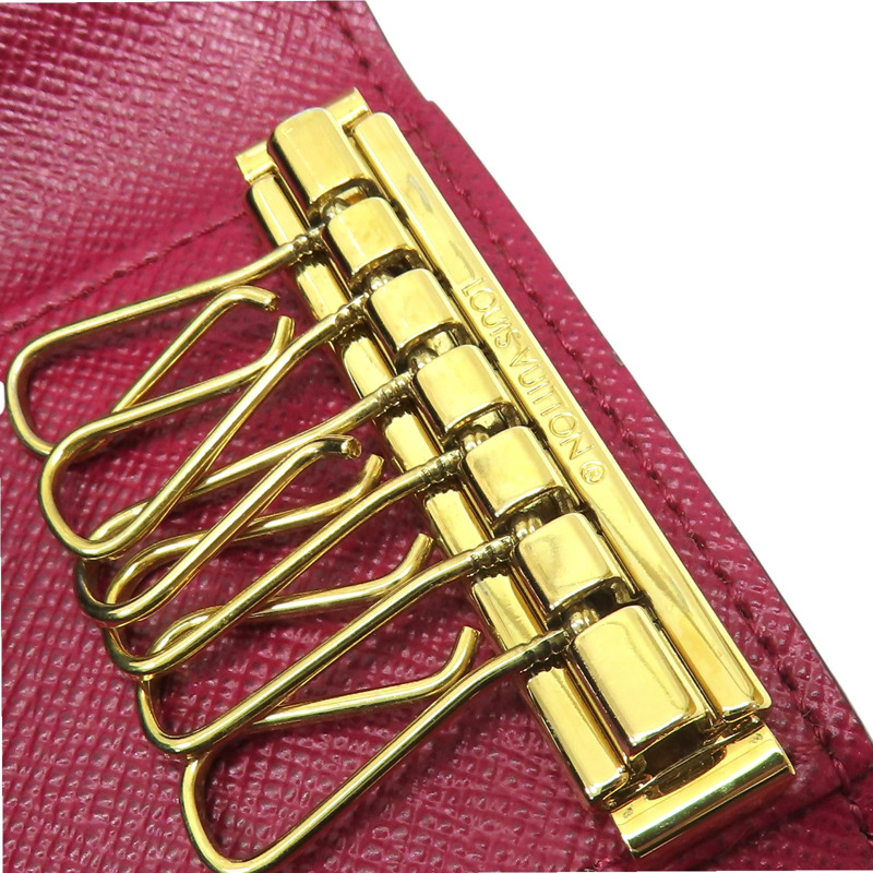 棕色 原花帆布 Multicles 6 鑰匙包 刻字 M60701【LOUIS VUITTON LV 路易威登】 M60701-5