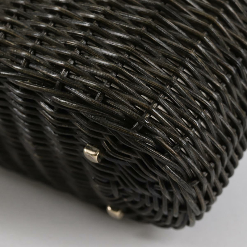 【日本直送】Salvatore Ferragamo Gancini 手提包 藤條 黑金 正品 142185V-8