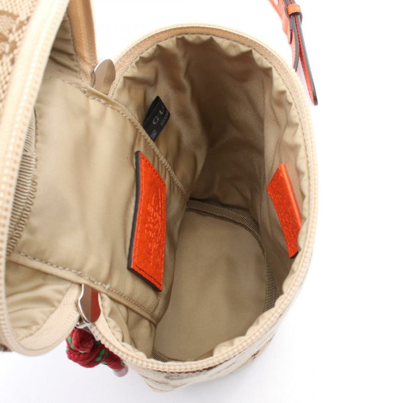 GUCCI×THE NORTH FACE GG帆布斜背肩背包 679760 公尺棕色-2