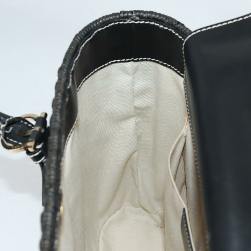 【日本直送】Salvatore Ferragamo Gancini 手提包 藤條 黑金 正品 142182V-20