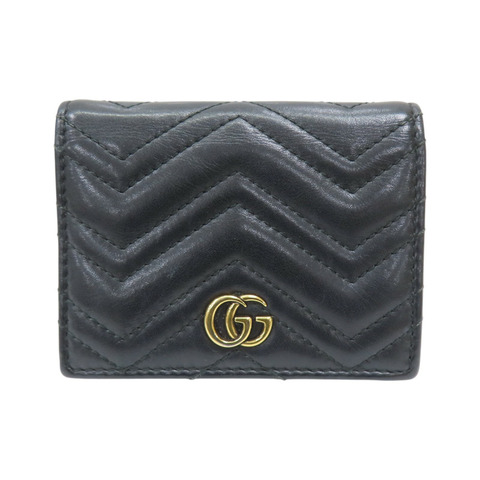 黑色 牛皮 Marmont Mini 扣式 短夾 369676黑色 牛皮 Marmont Mini 扣式 短夾 369676 #369676