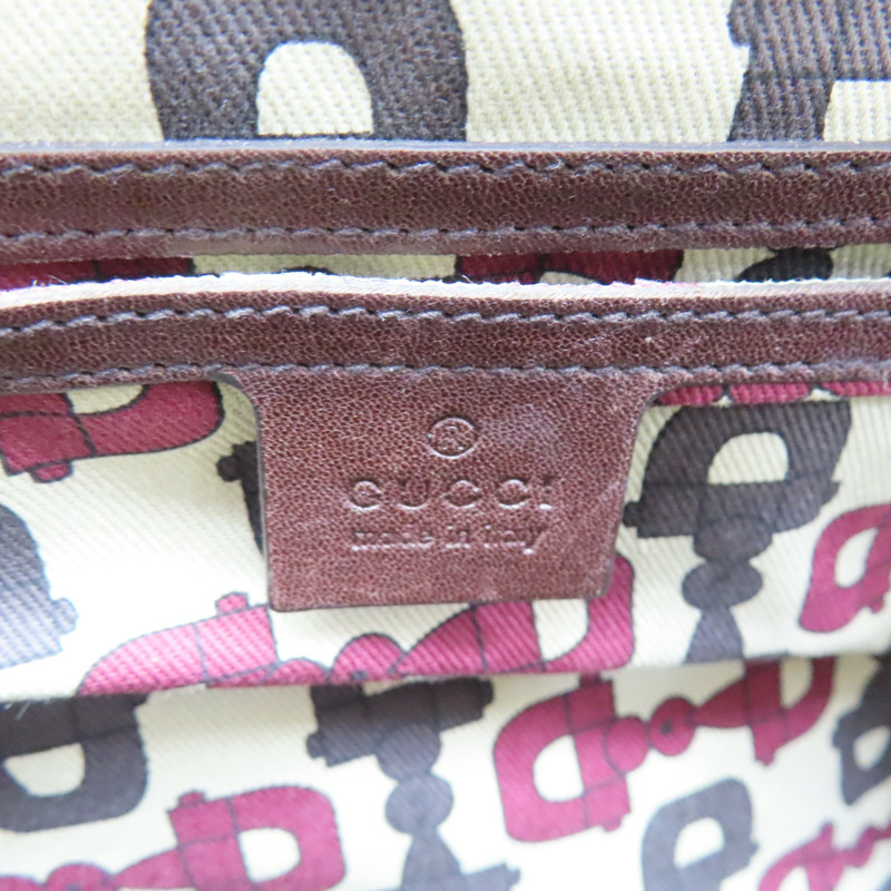 褐色 牛皮 手提包【GUCCI 古馳】 #193602-5