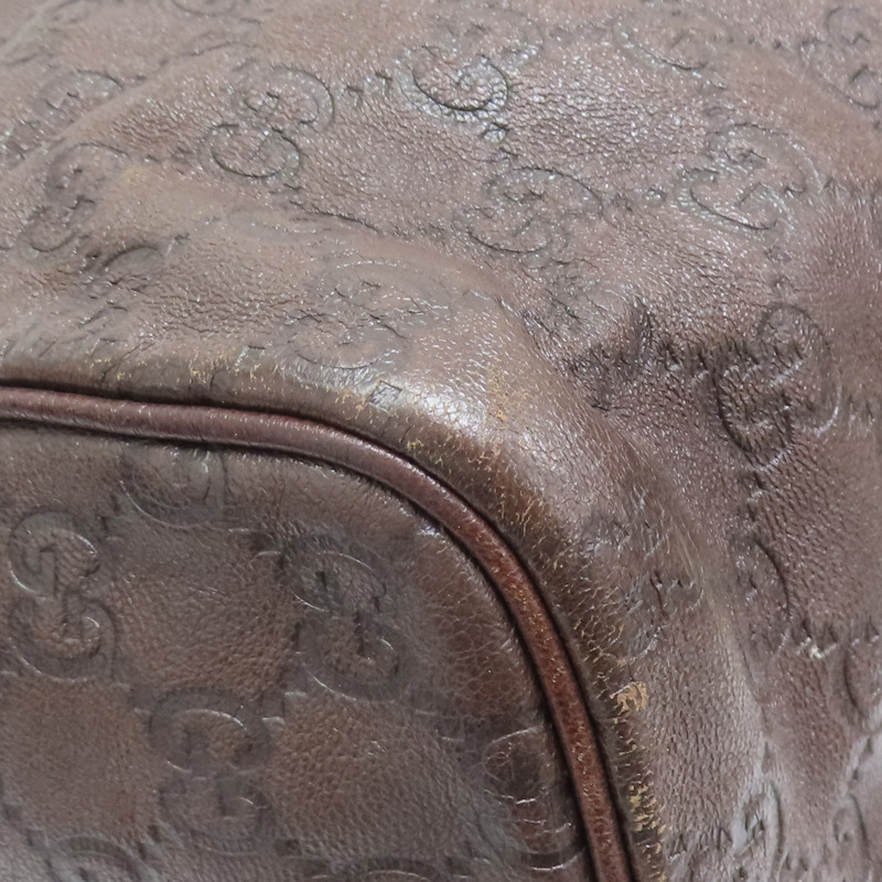 褐色 牛皮 手提包【GUCCI 古馳】 #193602-8