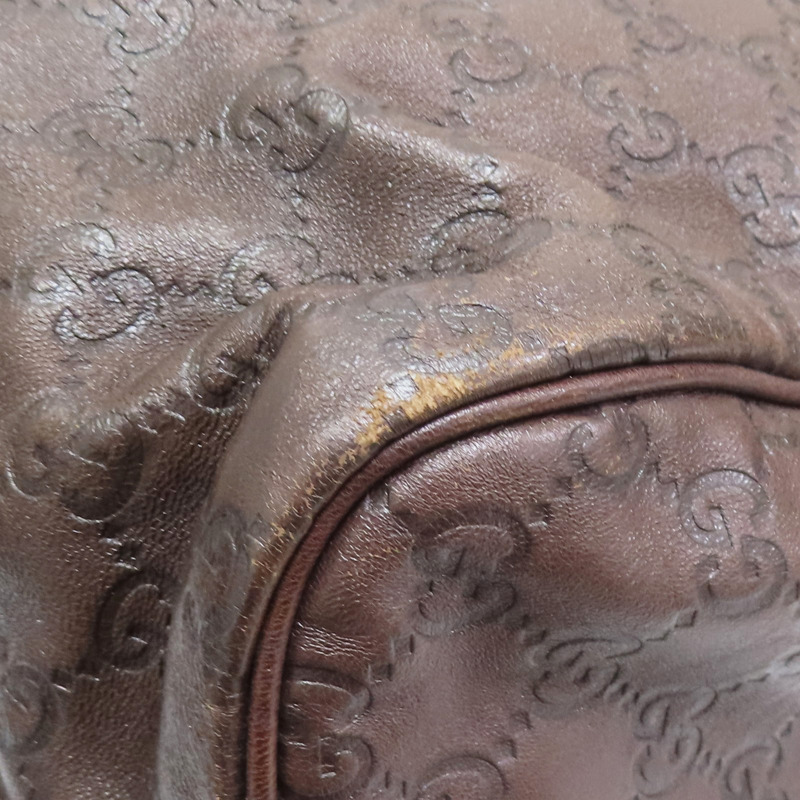 褐色 牛皮 手提包【GUCCI 古馳】 #193602-9