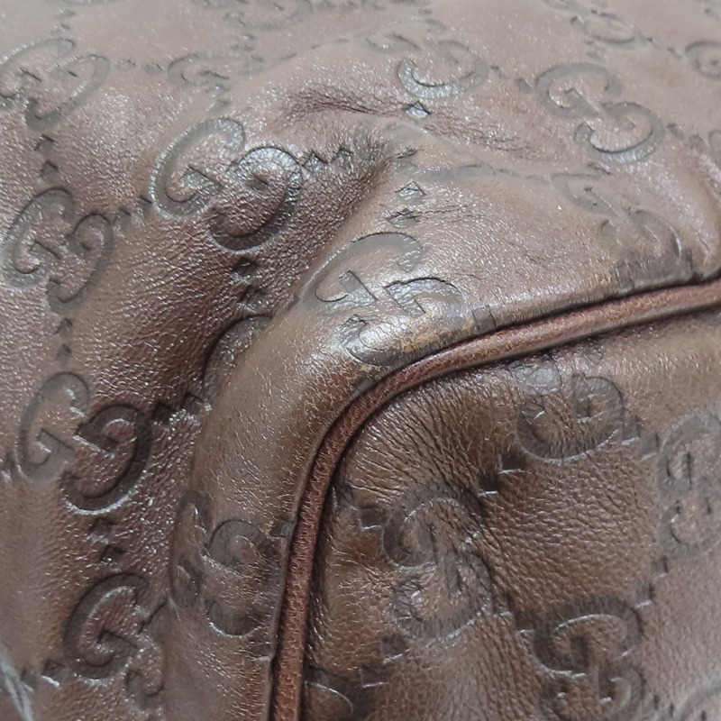 褐色 牛皮 手提包【GUCCI 古馳】 #193602-11