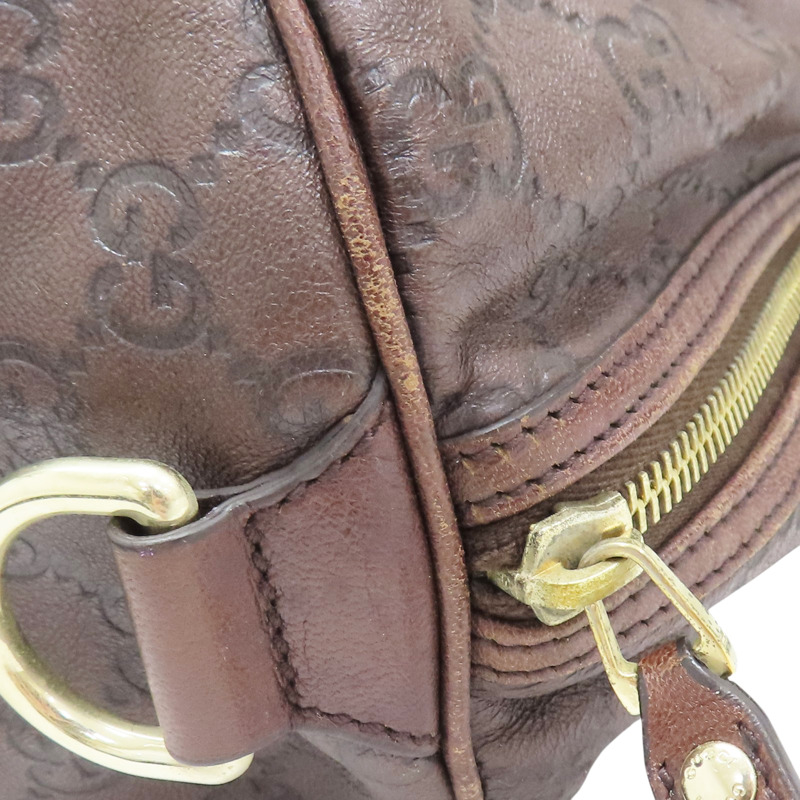 褐色 牛皮 手提包【GUCCI 古馳】 #193602-12