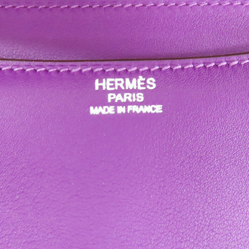 海葵紫 Swift牛皮 Constance 24 肩背包 T刻【HERMES 愛馬仕】 T刻/Anemone-7
