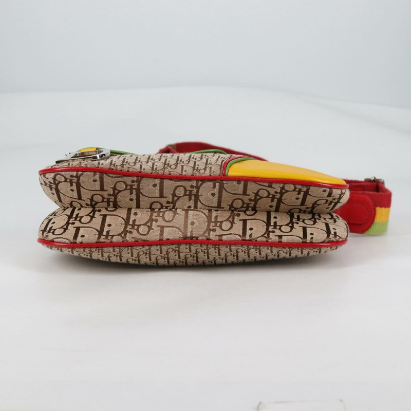 【日本直送】Christian Dior Trotter 帆布肩背包 Rasta 顏色米色 正品 138076V-4