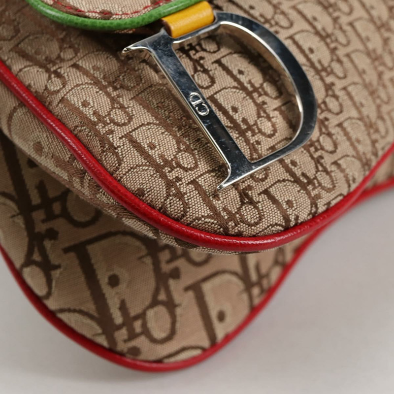 【日本直送】Christian Dior Trotter 帆布肩背包 Rasta 顏色米色 正品 138076V-14