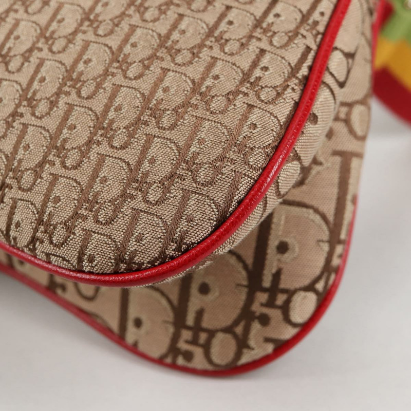 【日本直送】Christian Dior Trotter 帆布肩背包 Rasta 顏色米色 正品 138076V-17