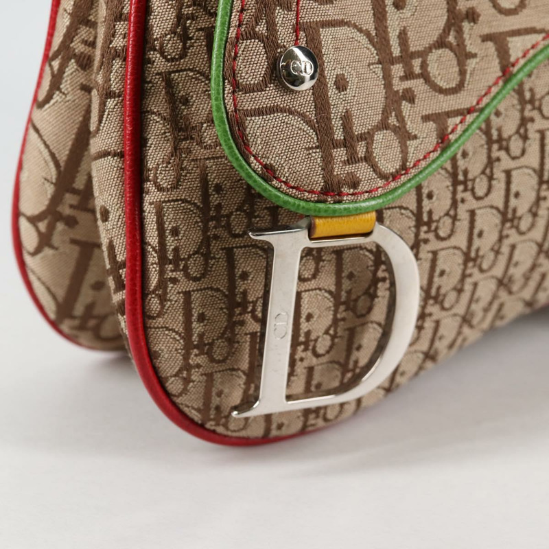 【日本直送】Christian Dior Trotter 帆布肩背包 Rasta 顏色米色 正品 138076V-18