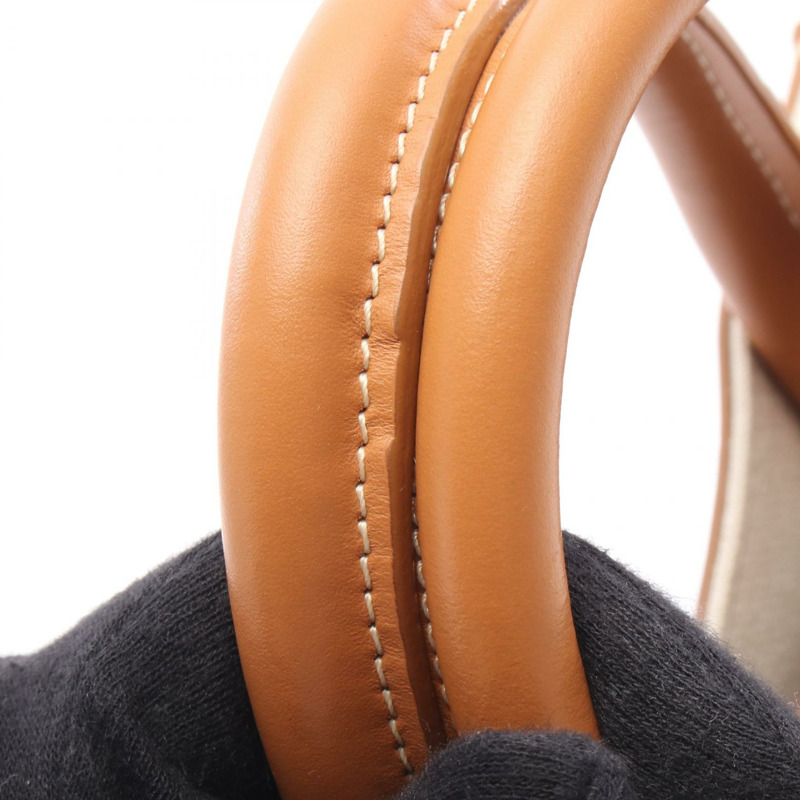 CELINE 迷你 Vertical Cabas 2Way 單肩包 手提包 193302 帆布 皮革 米色-6