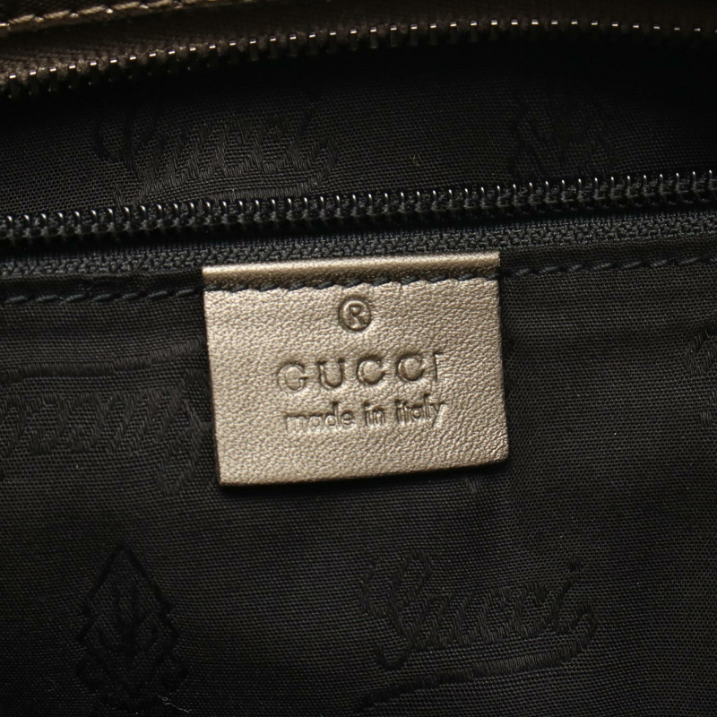 GUCCI GG 手提包 211137 帆布皮革棕色二手女士-3