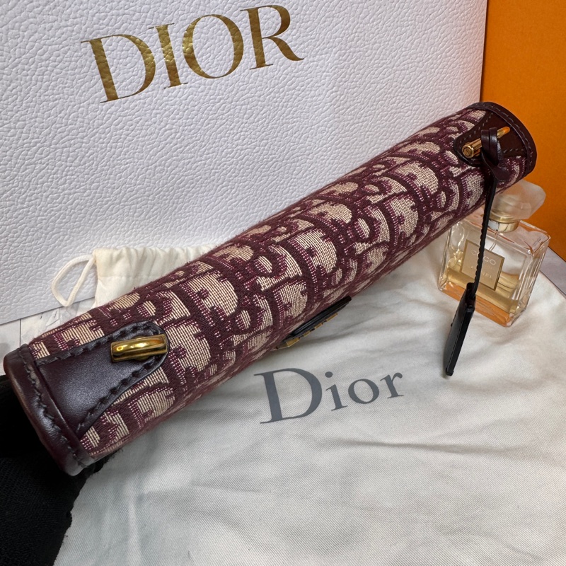 💞💞Dior 復古風格紅老花 #郵差包 斜背包-13