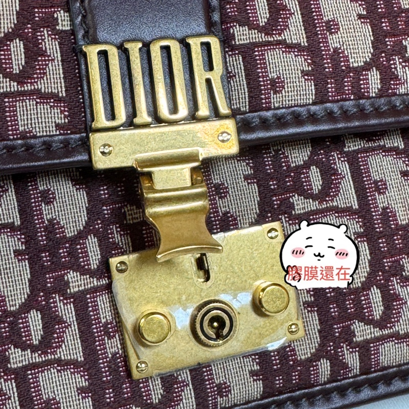💞💞Dior 復古風格紅老花 #郵差包 斜背包-28