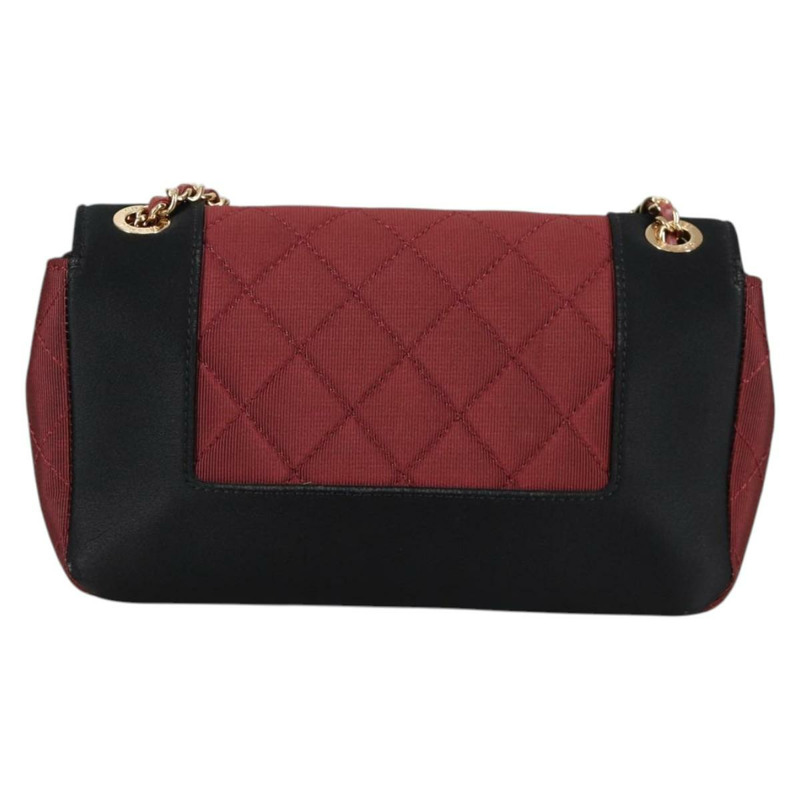 【日本直送】香奈兒 Matelasse 鏈條單肩包 帆布 波爾多金色 CC 正品 136061M-1