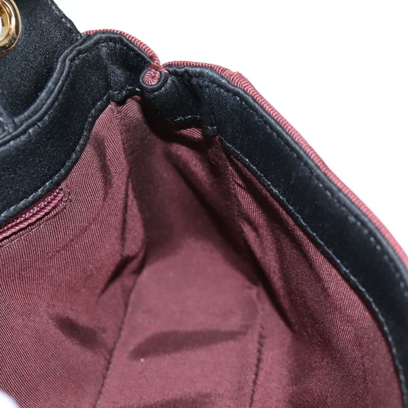 【日本直送】香奈兒 Matelasse 鏈條單肩包 帆布 波爾多金色 CC 正品 136061M-22