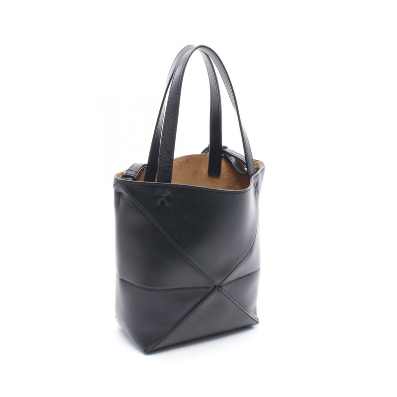 LOEWE Puzzlefold 迷你兩用單肩包 CIL0010896751 皮革黑色二手-1