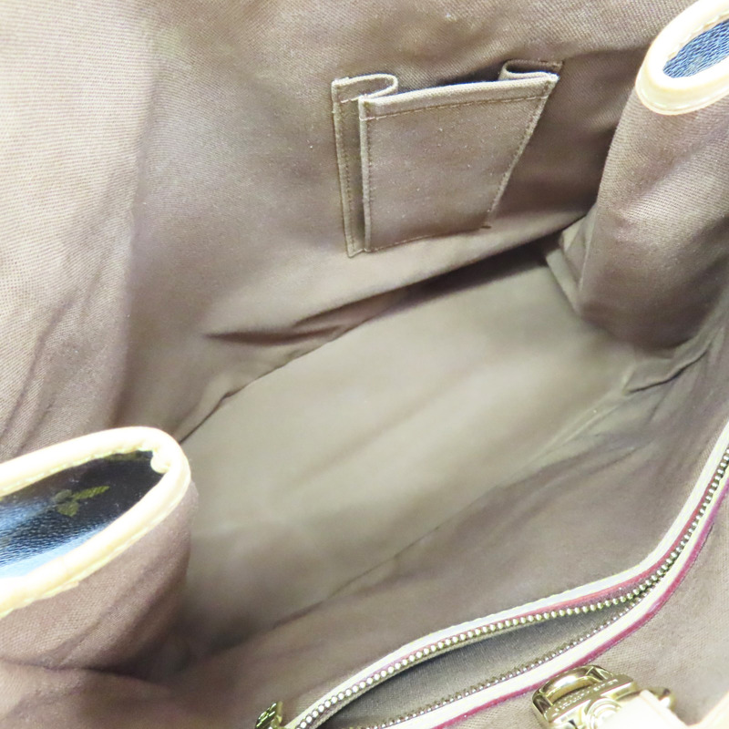 棕色 原花帆布 Batignolles Vertical 肩背包【LOUIS VUITTON LV 路易威登】 M51153-4