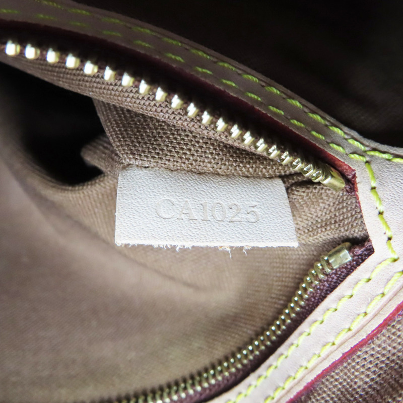 棕色 原花帆布 Batignolles Vertical 肩背包【LOUIS VUITTON LV 路易威登】 M51153-6