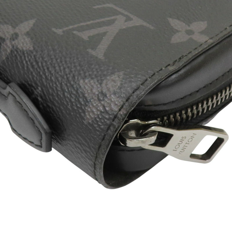 黑色 原花帆布 手拿包 長夾 M61698【LOUIS VUITTON LV 路易威登】 M61698-12