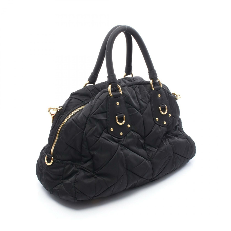 PRADA TESSUTO QUILTIN 再生尼龍填充單肩包 BL0404 尼龍皮革黑色-1