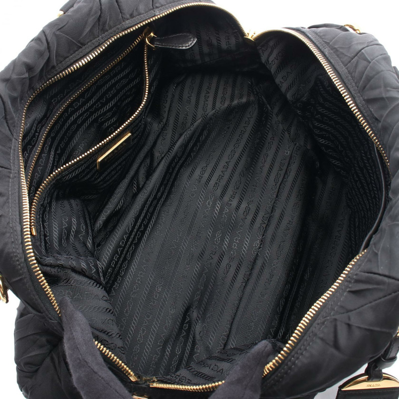 PRADA TESSUTO QUILTIN 再生尼龍填充單肩包 BL0404 尼龍皮革黑色-2