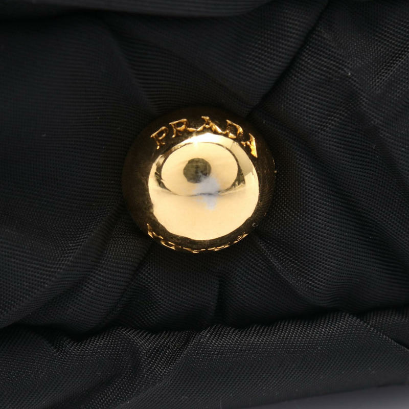 PRADA TESSUTO QUILTIN 再生尼龍填充單肩包 BL0404 尼龍皮革黑色-6