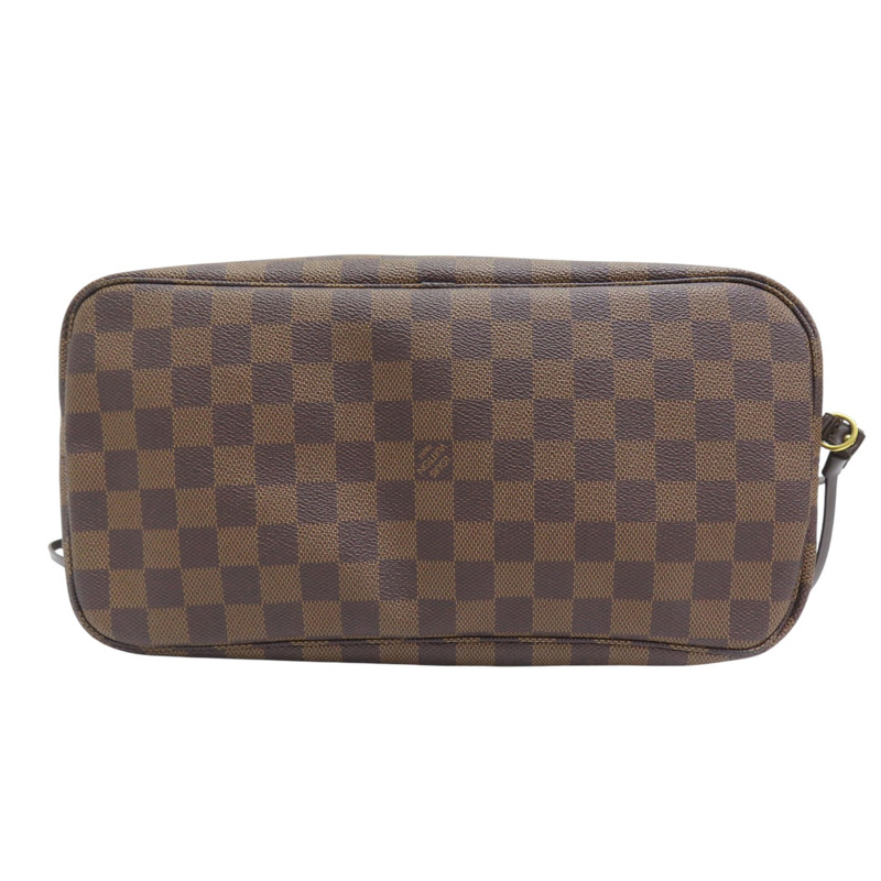 棕色 棋盤格帆布 Neverfull MM 托特包【LOUIS VUITTON LV 路易威登】 N51105-3