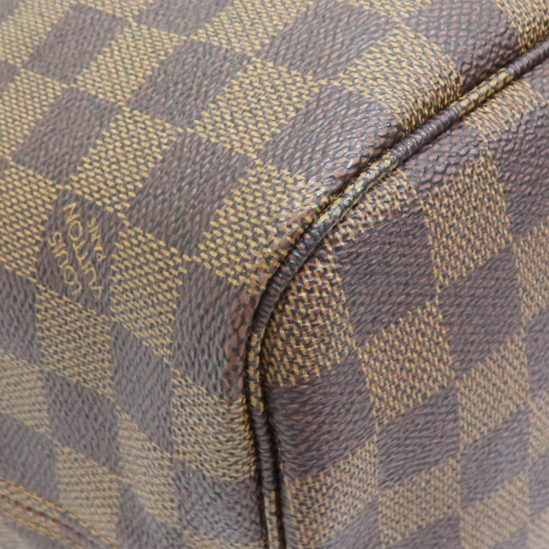 棕色 棋盤格帆布 Neverfull MM 托特包【LOUIS VUITTON LV 路易威登】 N51105-9