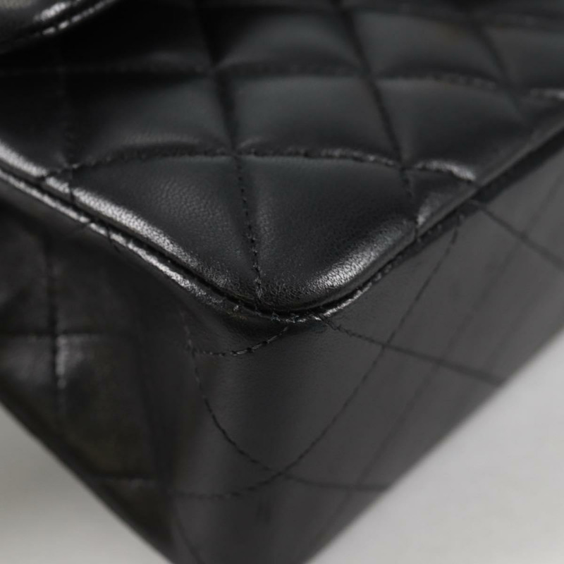【日本直送】香奈兒 Matelasse 23 鏈條單肩包 小羊皮 黑金 CC 正品 138087SM-15