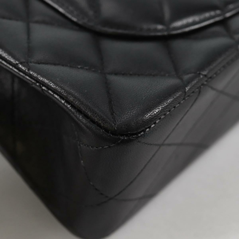 【日本直送】香奈兒 Matelasse 23 鏈條單肩包 小羊皮 黑金 CC 正品 138087SM-17